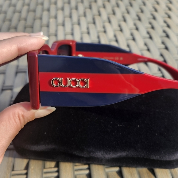 Gucci Rectangular Frame 2025 Cruise Collection Sunglasses - Picture 2 of 9